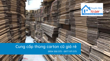 Địa chỉ cung cấp thùng carton cũ dọn nhà giá rẻ chuyên dụng