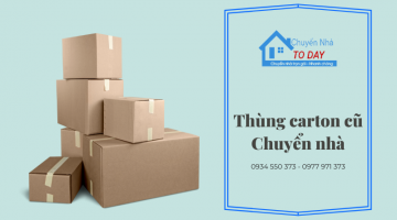 Tại sao nên mua thùng carton cũ giá rẻ để chuyển nhà?